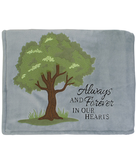 keepsake blanket with butterflies and the saying 